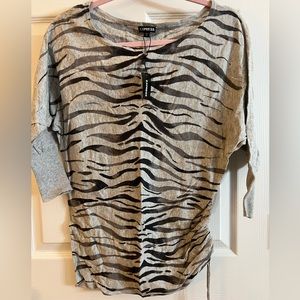 EXPRESS zebra print top
